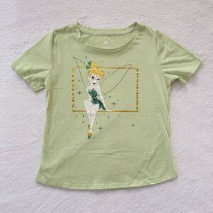 Walt Disney World Parks Green T-Shirt Tinkerbell & Sequins Women’s XS